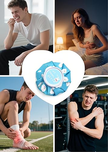 Miniatura 8 de Bolsa de hielo reutilizable para lesiones deportivas, bolsa de hielo para lesiones, terapia de frío y calor, dolor de dientes, bolsa de hielo frío,