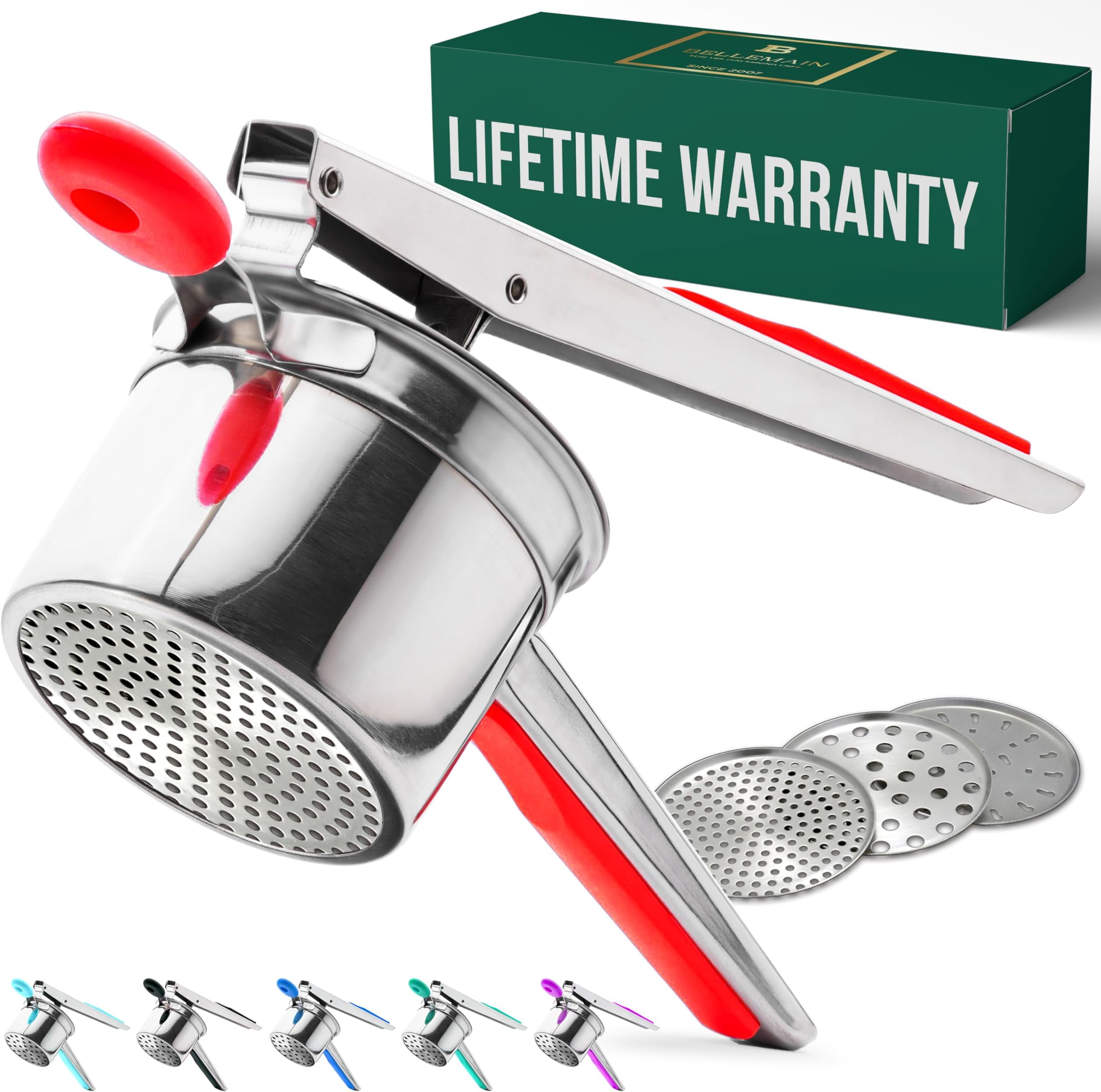 CALLARON Stainless Steel Potato Ricer Set Professional