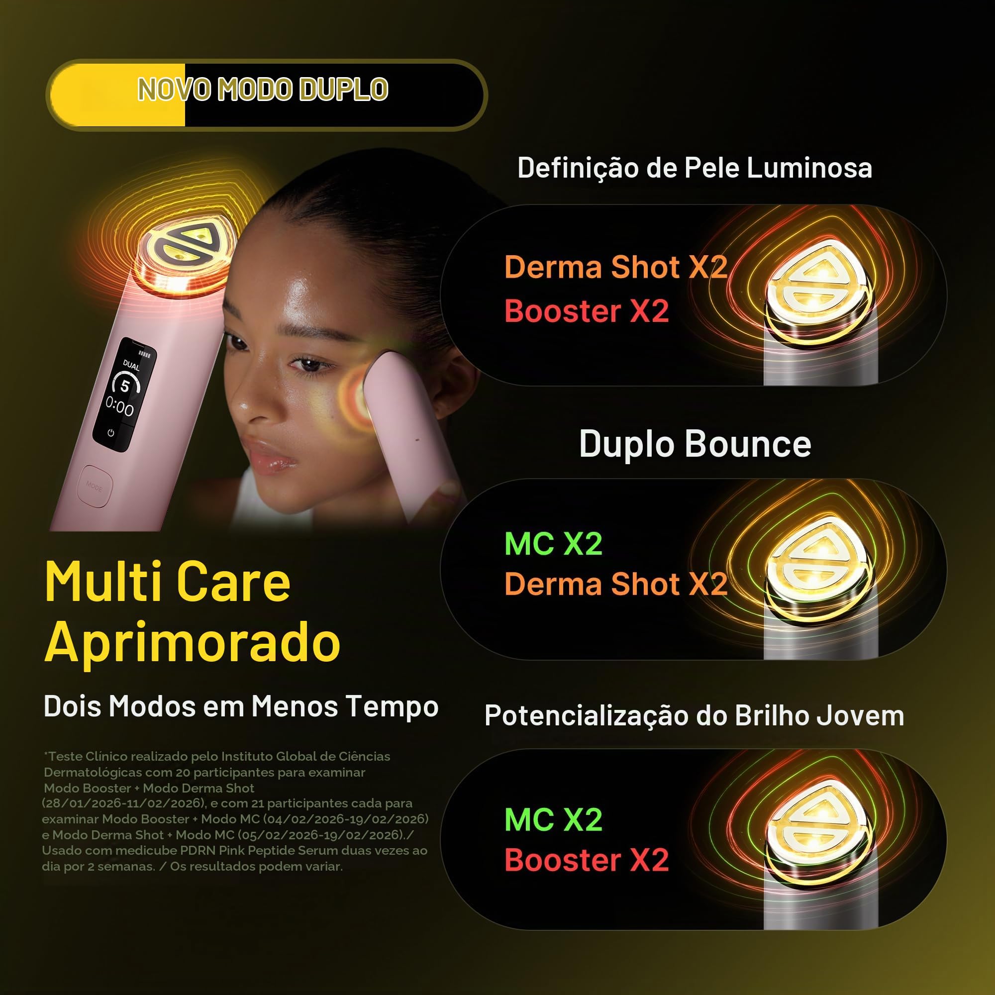 medicube Booster Pro X2™ | Dispositivo de beleza brilhante 7 em 1