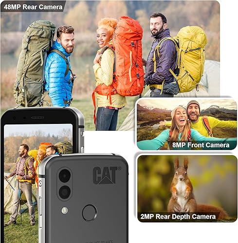Miniatura 5 de CAT S62 Teléfono celular resistente desbloqueado (128GB, 4GB) 5.7 pulgadas IP68 impermeable Android Smartphone, cámara dual de 12MP, batería todo el