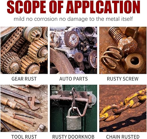 Miniatura 2 de Limpiador de óxido, removedor de polvo de chasis de automóvil con cepillo, pintura en aerosol premium para detener el óxido y evitar que el óxido se