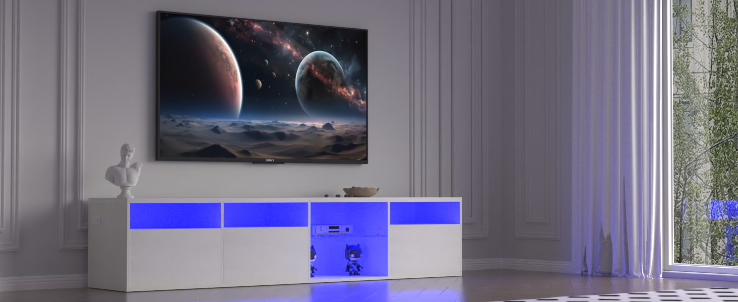 Amazon.com: LED TV Stand for 65 75 85 Inch TV, Modern