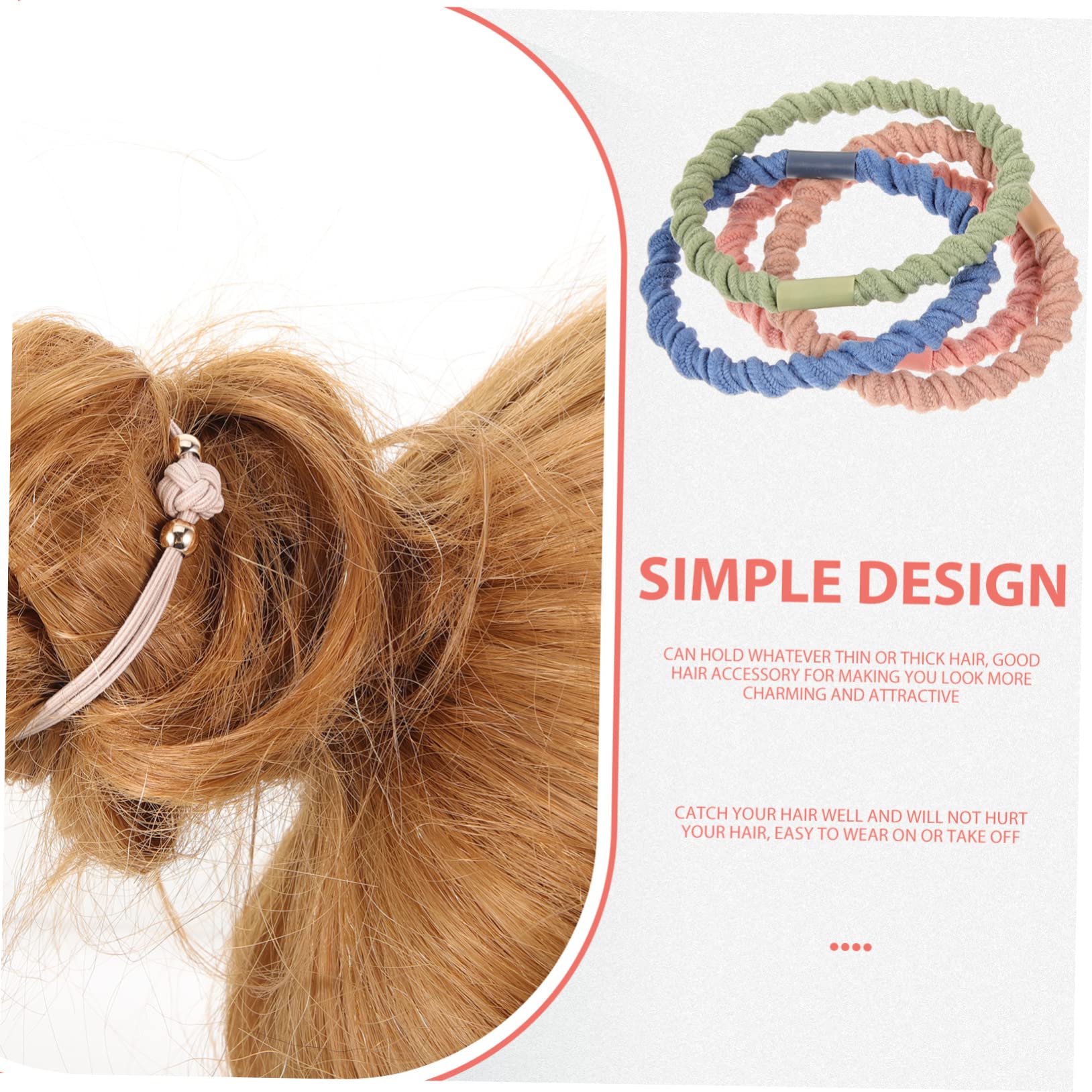 GALPADA 100stücke Perlen-haarreifen Elastische Haargummis Für Zöpfe Und Hochsteckfrisuren Boho-stil Haaraccessoires Für Partys Und Alltag Für Damen Und Mädchen