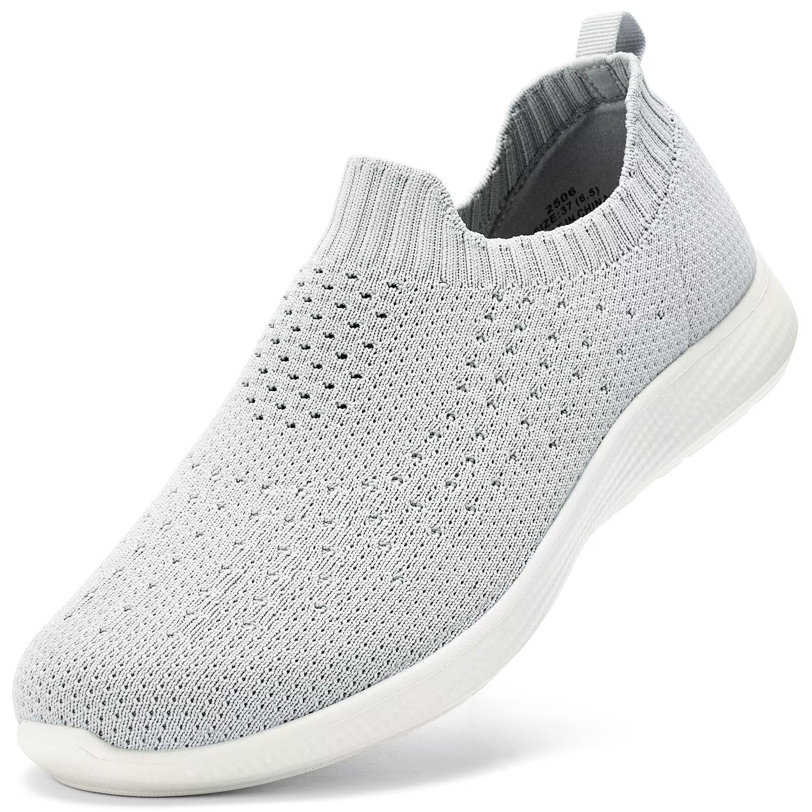 konhill Loafers für Frauen Slip auf Walking Schuhe Stricken