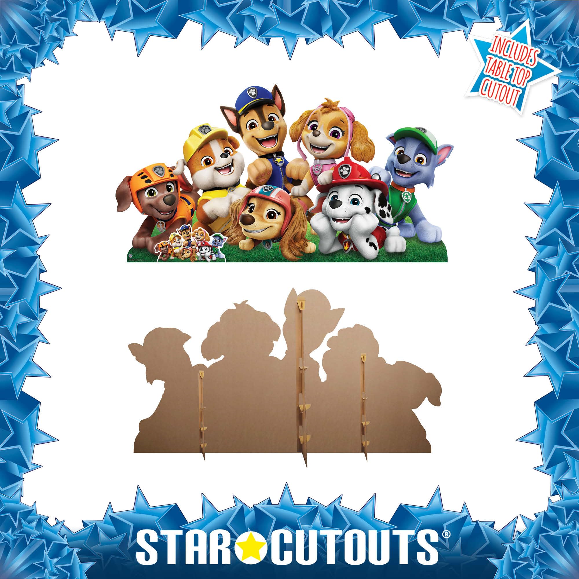 Star Cutouts Cartonato largo SC4601 Paw Patrol, altezza 94 cm, ideale per feste a tema Paw Patrol, feste di compleanno e fan, decorazioni per stanze ed eventi