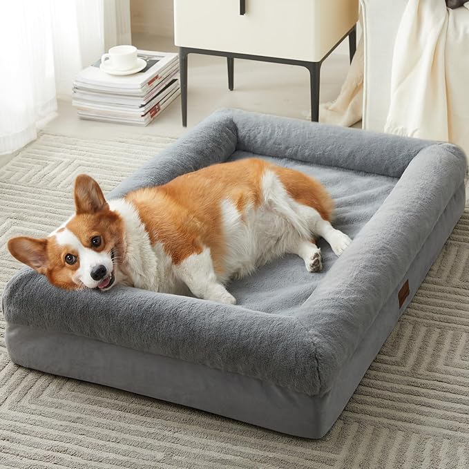 Cama para Perro Grande Colchoneta Lavable y Ortopédica