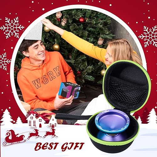 Miniatura 6 de Yoyo V10 Yoyo profesional sin respuesta para niños y avanzados, bola Yoyo de aluminio profesional con tiempo de giro largo + 12 cuerdas adicionales