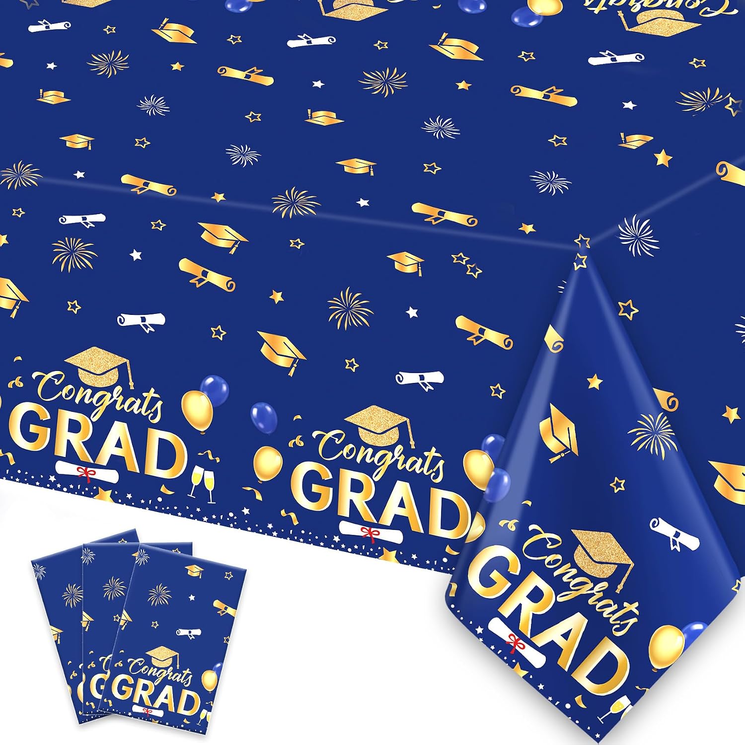Grad Table Linen Amazon.com: Graduation Tablecloth, 3Pcs Graduation Table Cloth for 2026 ...