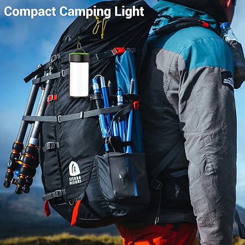 Miniatura 5 de CT CAPETRONIX - Linterna LED para campamento, luces de campamento recargables con 400 lúmenes, 5 modos de luz, resistentes al agua, para cortes de