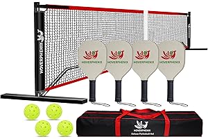 Pickleball Blast: Complete Set with Net, Paddles, and Carry Bag