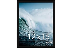 PEALSN Black 12x15 Picture Frame for Wall or Tabletop Display