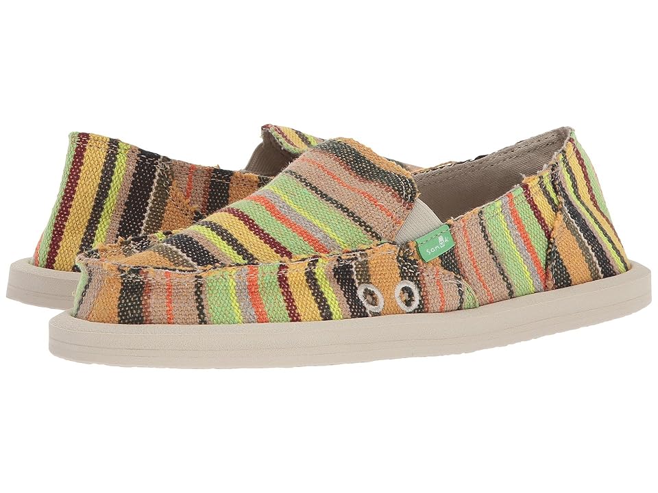 

Sanuk Donna (Green Kauai Blanket) Women's Slip on Shoes