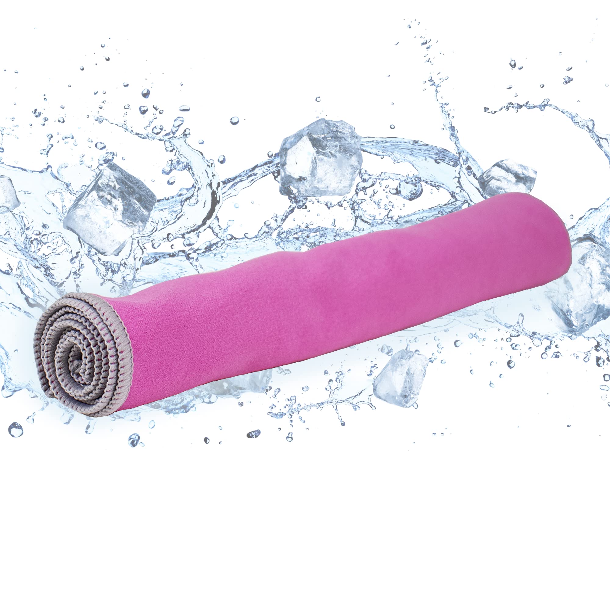 FROGG TOGGS Chilly Pad Pro Soft Microfiber Instant Cooling Towel, Machine Washable, Hi-Vis Green, 33"x10.5"