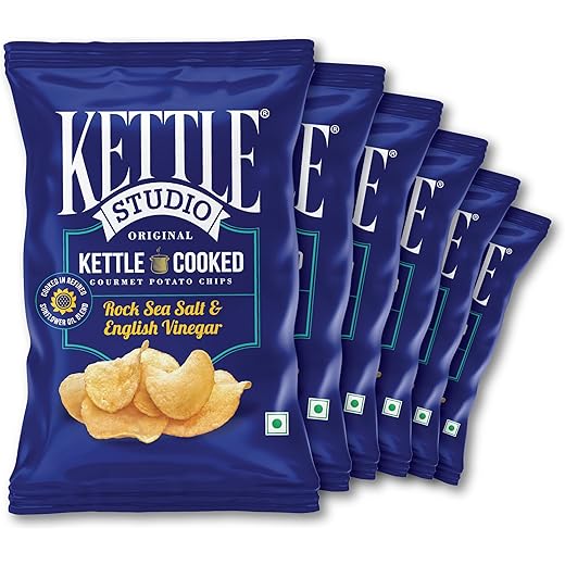 Kettle Studio Kettle-Cooked Potato Chips Rock Sea Salt 113g
