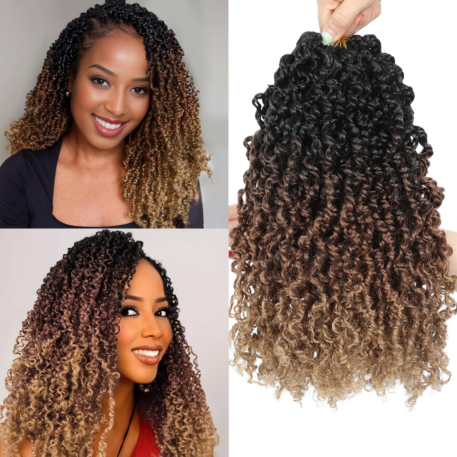 Boho Passion Twist Crochet Hair Pre-Looped Synthetic Locs