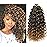 QRHSUKA Curly Crochet Hair GoGo Curl Crochet Hair for Women Ocean Wave Synthetic Bohemian Crochet Braid Water Wave Crochet hair Extensions (12 inch(Pack of 6), T1B/27)