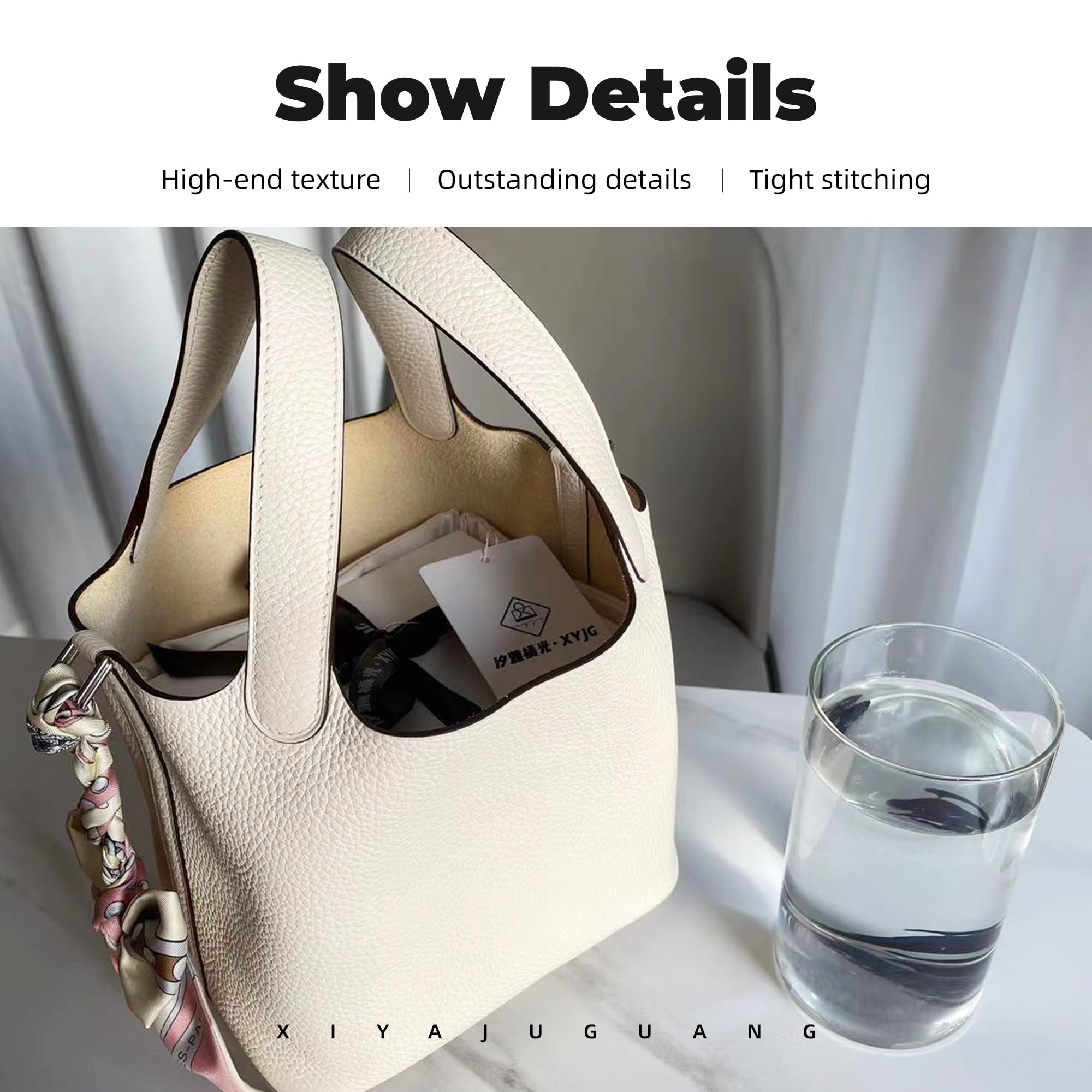 Organizer In Feltro Per Borsa Picotin 18 - Beige - Inserti Con Tasche Per Tenere In Ordine La Borsa - 5