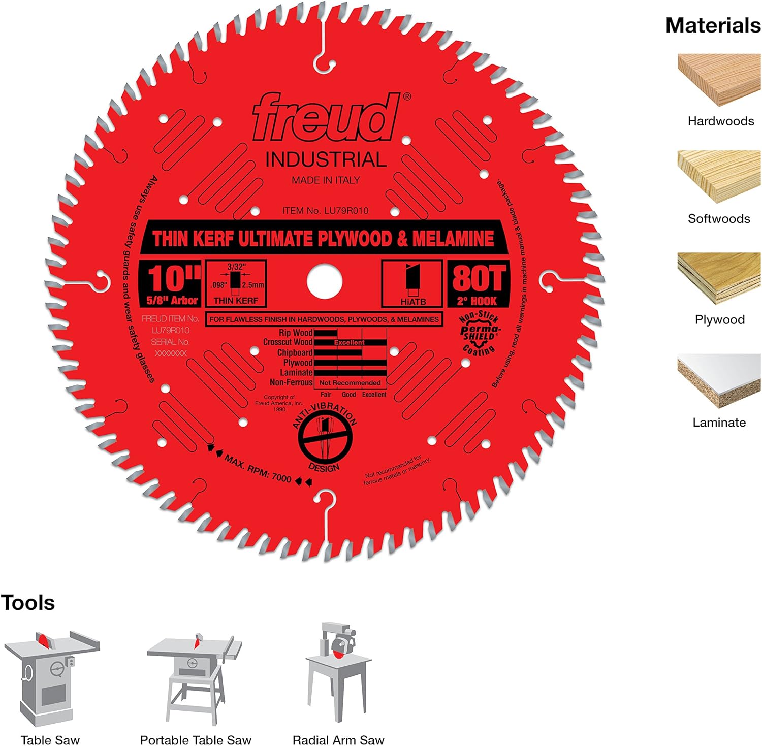 Bеѕt Sеllеr Freud LU79R007 7-1/4 Thin Kerf Ultimate Plywood & Melamine Blade, Multi, One Size Bеѕt Dеаl 🛒 Freud LU79R007 7-1/4 Thin Kerf Ultimate Plywood & Melamine Blade, Multi, One Size
