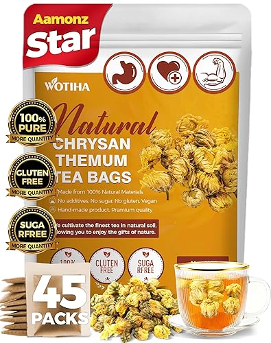 Miniatura 33 de WOTIHA 60 bolsas de té de raíz de diente de león de primera calidad, 100% tostado natural, apoya la salud del hígado y los riñones, la digestión y