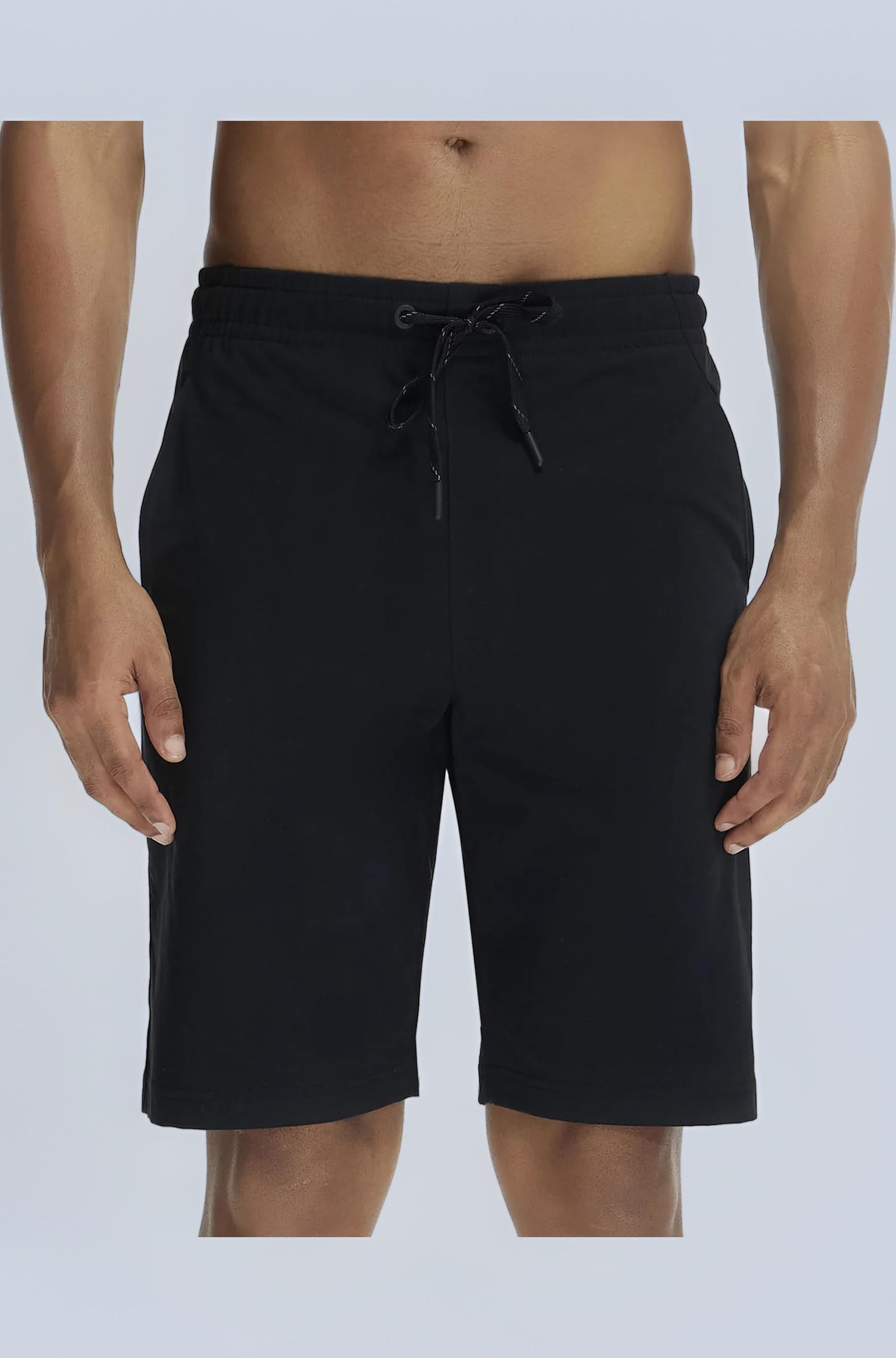 SP26 Men's Super Combed Cotton Rich Regular Fit Solid Active Wear Shorts with Side Pockets