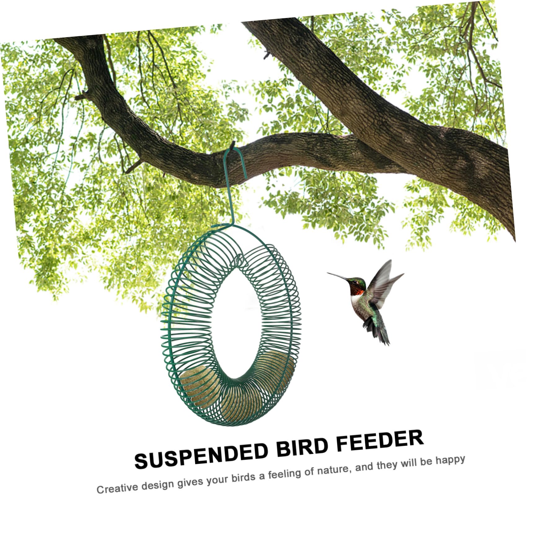 SUPVOX 2piezas Alimentador De Pájaros Colgante De Comedero para Aves De Diseño Chic Herramienta De Alimentación para Exteriores para Larks y Periquitos