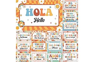 gisgfim Spanish Words and Phrases Poster Set