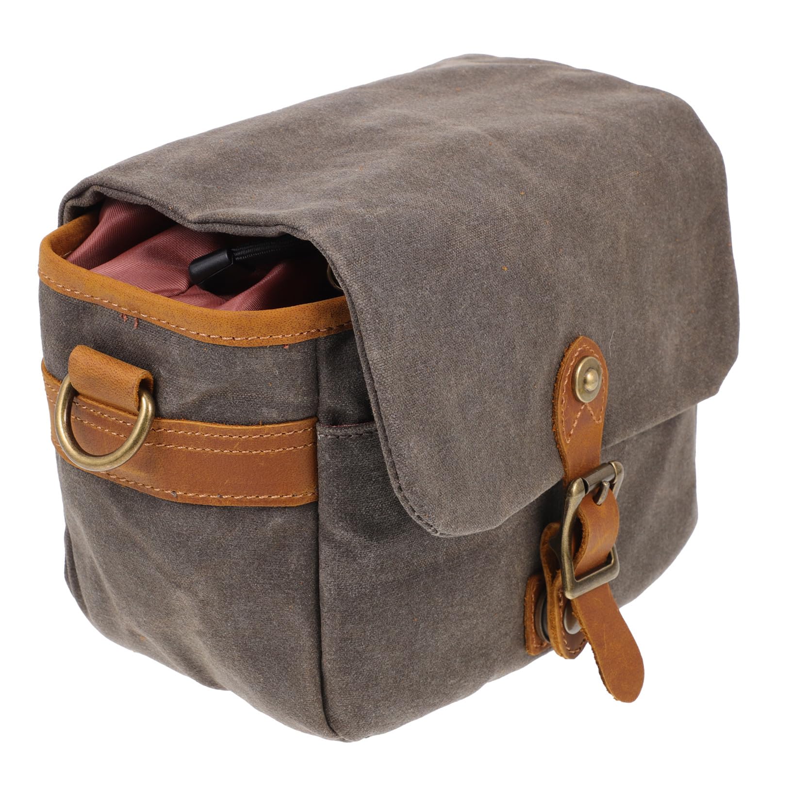 Borsa Porta-fotocamera Antiurto Militare Verde, Custodia Compatta per Fotocamere Dslr e Mirrorless Scomparti Separati, Borsa Portatile per Esterni e Viaggi Fotografici