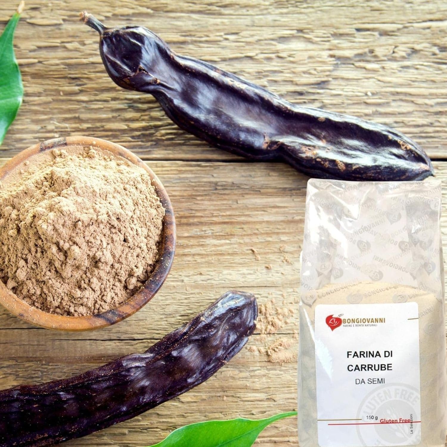 Bongiovanni Bontà Naturali Farine de Graines de Caroube Sans Gluten 150 g