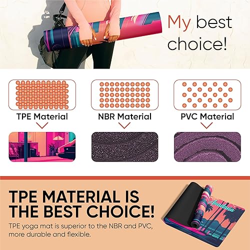 Miniatura 5 de Esterilla de yoga personalizada  Se envía al día siguiente  Personalizar  Alfombrilla de entrenamiento para hombres y mujeres  Alfombrilla de