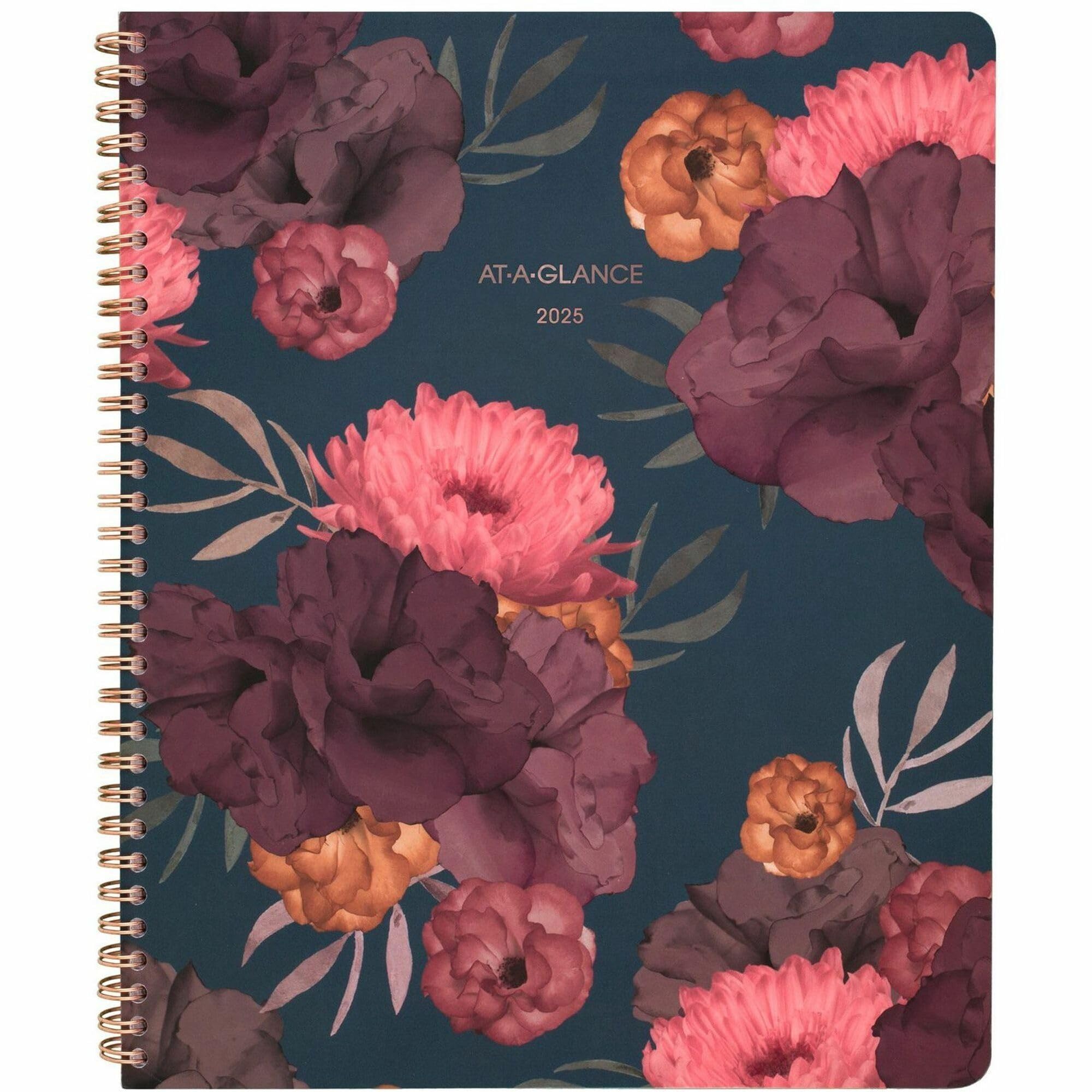 AT-A-GLANCE - Agenda semanal y mensual 2022, 8-1/2 x 11 pulgadas, grande, romance oscuro (5254-905)