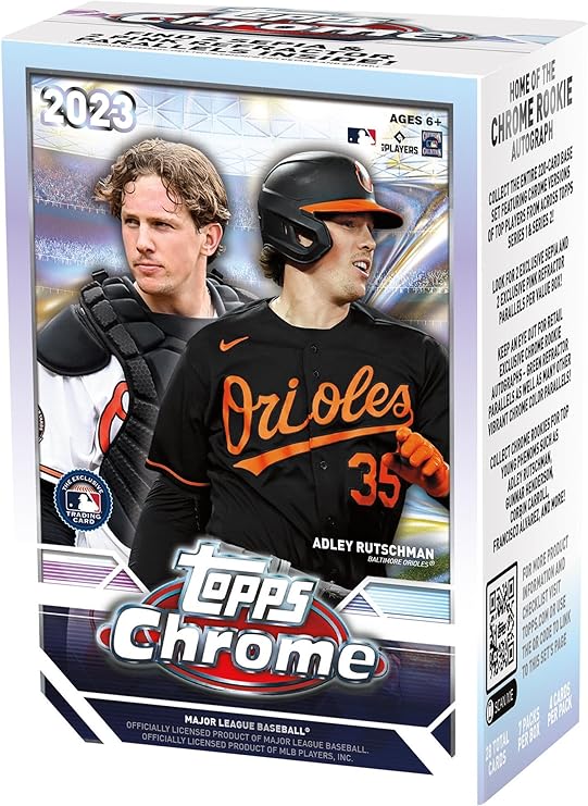 2023 Topps Chrome Baseball Factory Sealed Value Box - Baseball Complete Sets