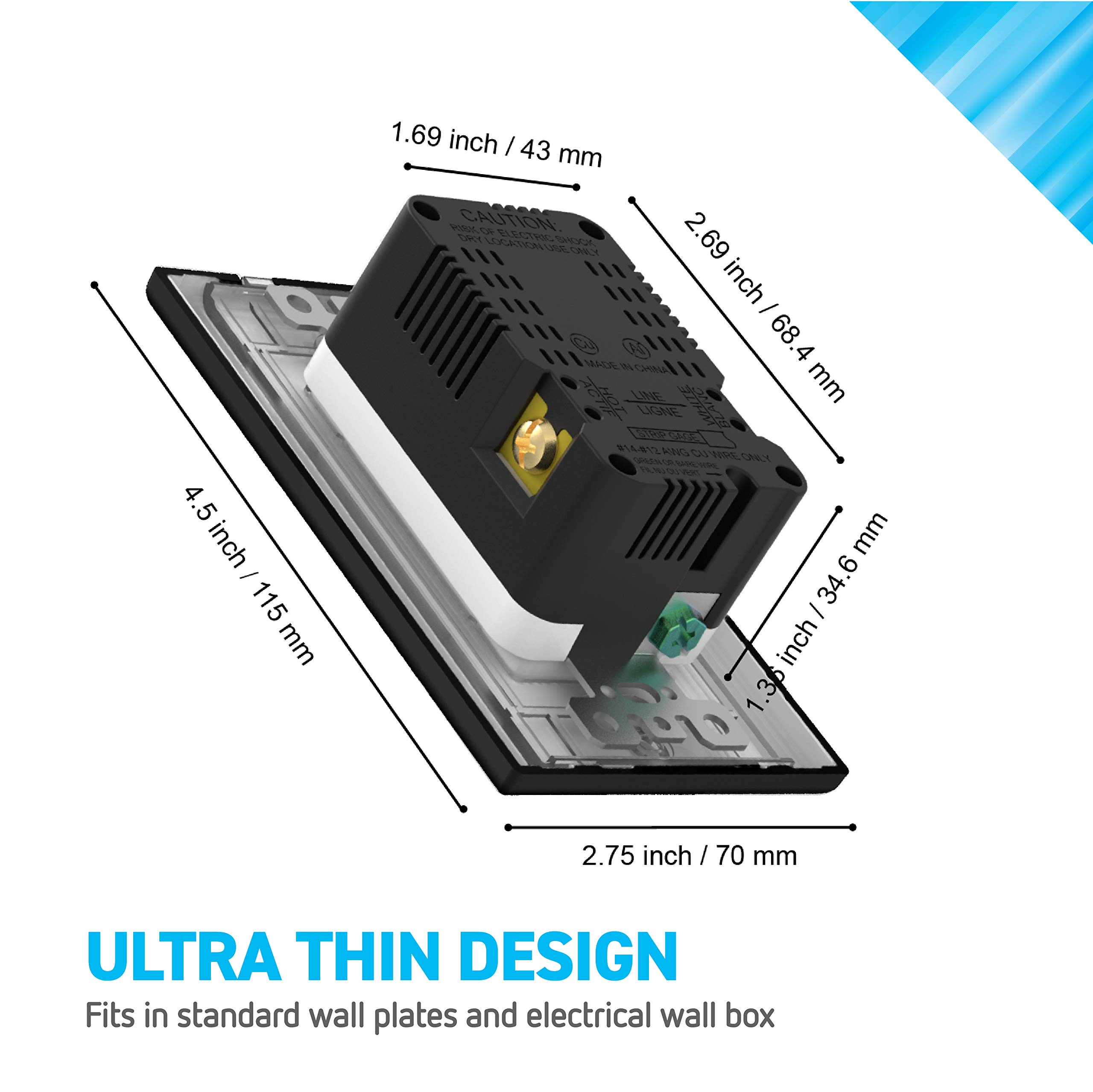 Snapklik.com : Coby USB Charger Wall Outlet Dual High Speed 4.0 Amp USB ...