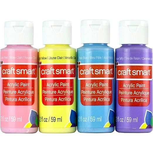 Craftsmart Acrylic Paint Pastel 4 Pack Amazon.in Home & Kitchen