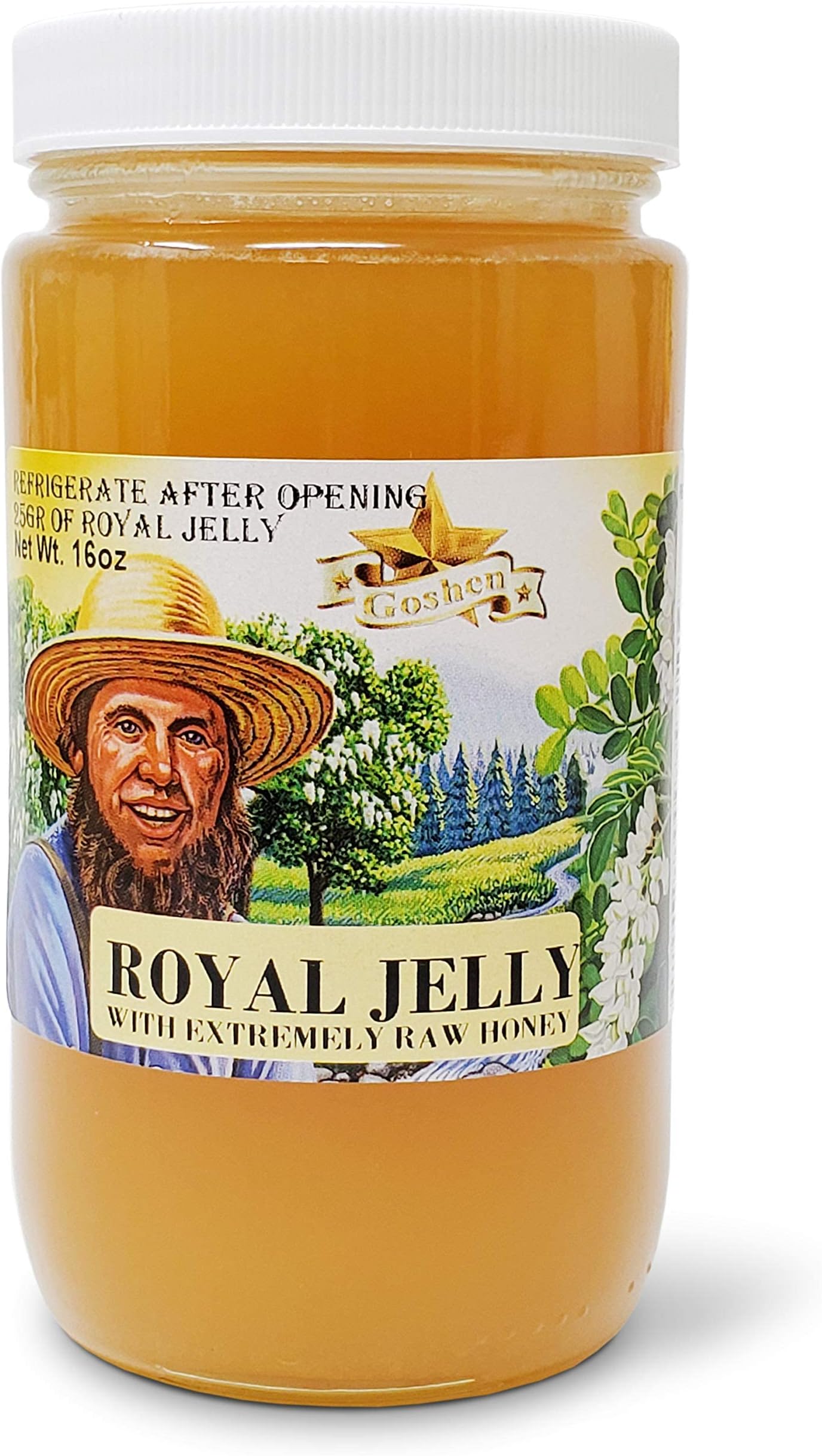 Goshen Honey Amish Extremely Raw ROYAL JELLY Honey 100