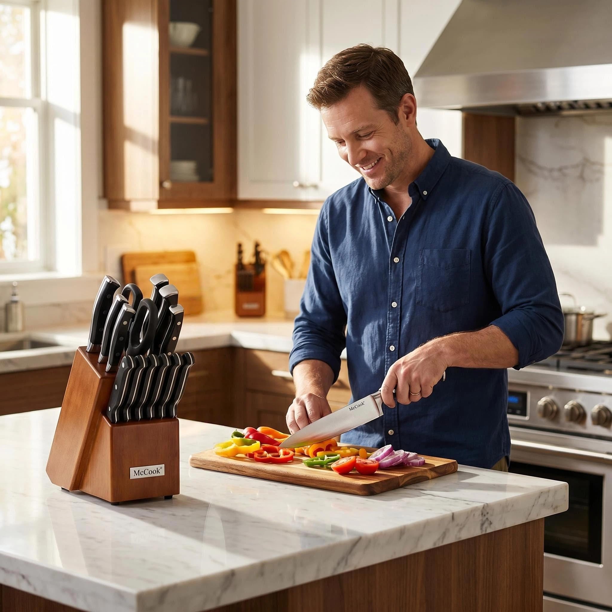 Amazon.com: McCook® Knife Sets, German Stainless Steel Kitchen