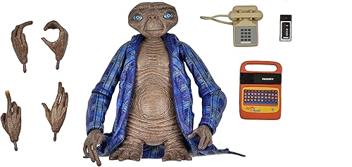 NECA - E.T. - Figura de acción Telepathic E.T. Ultimate de 7 pulgadas del 40º aniversario
