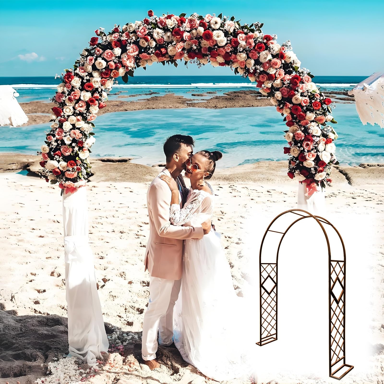Arche de mariage et pergola de cérémonie pour une décoration de fête magique