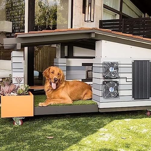 Miniatura 5 de Kit de ventilador de panel solar al aire libre 15w para invernadero de gallinero