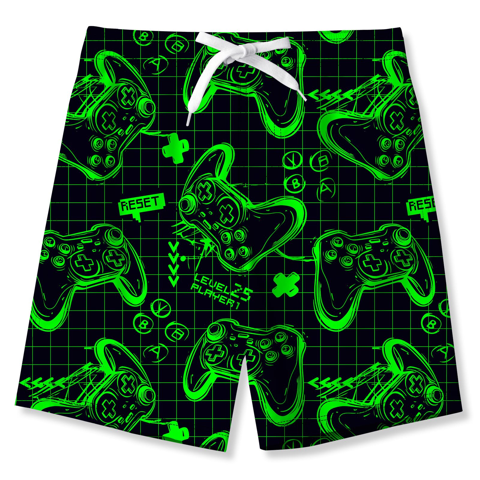 TUONROAD Jungen Badeshorts Lustig 3D Druck Schnell Trocknendes Badehosen mit Netzfutter Sommer Strand Kurze Hose 5-14 Jahre