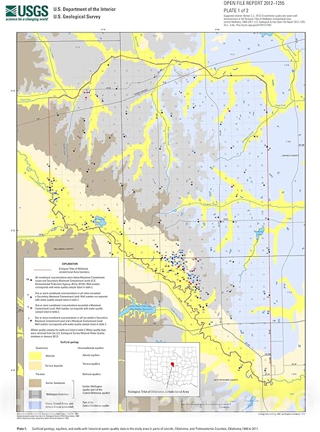Oklahoma Water Well Map Amazon.com: Historic Pictoric Map : Groundwater Quality And Water-Well  Characteristics In The Kickapoo Tribe Of Oklahoma Jurisdictional Area,  Central Oklahoma, 1948-2011, 2013 Cartography Wall Art : 24In X 30In:  Posters & Prints