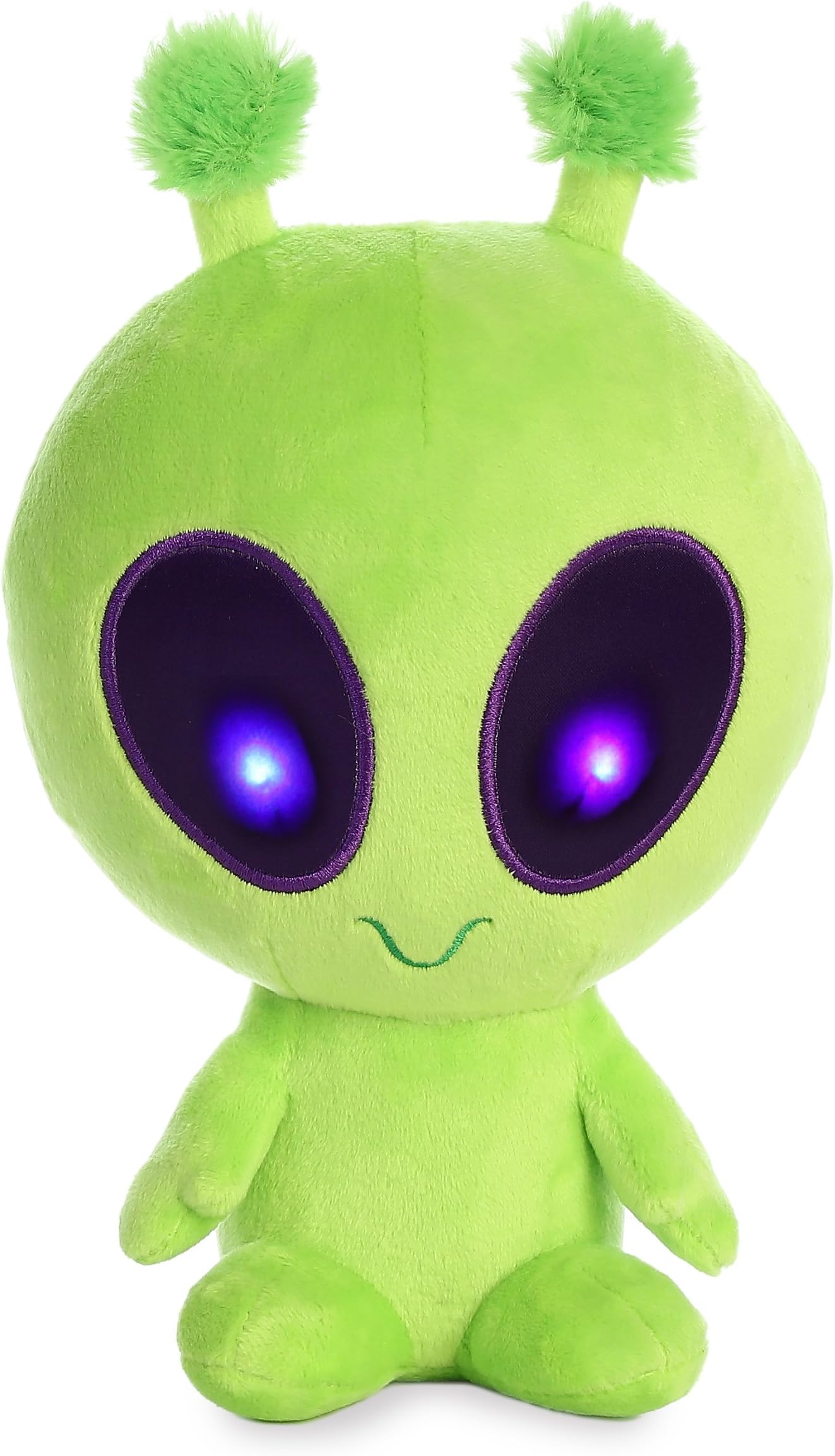 Aurora® Interstellar Galactic Cuties™ Twitch Light Up Alien Stuffed Animal - Cosmic Companions - Illuminating Fun - Green 8 Inches