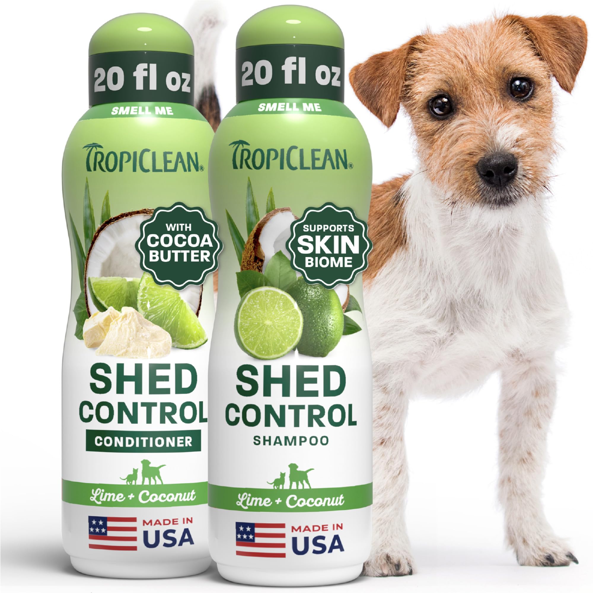 TropiClean Deshedding Dog Shampoo and Conditioner Set