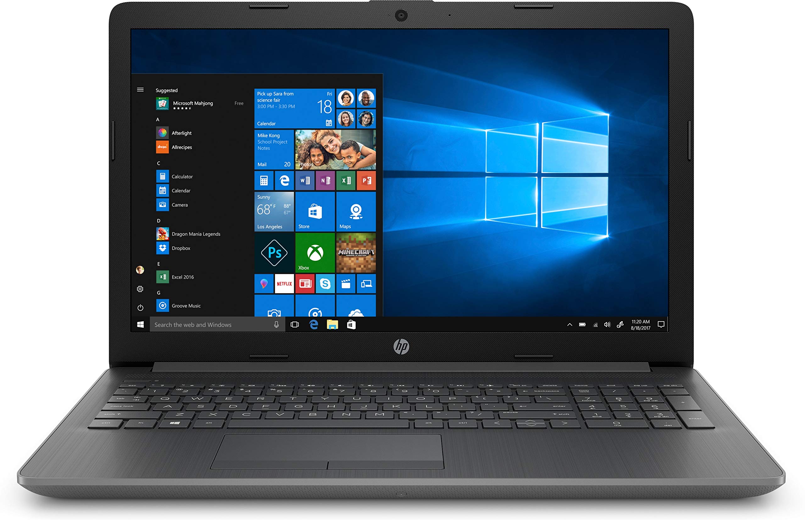 HP A4-9125 8GB 1TB DVDマルチ 15.6 FHD Win11 HP 15-inch Laptop, AMD A4-9125 Processor, 4 GB RAM, 128 GB