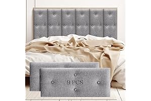 9 pcs Cabeceras Adhesivas Queen Cabecera Tufted
