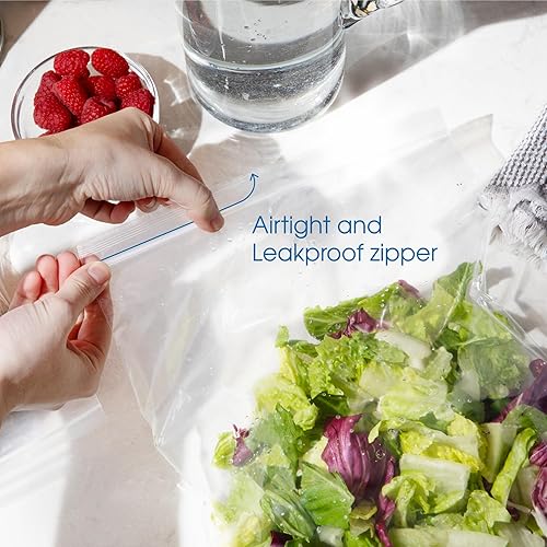 Miniatura 3 de Spartan Industrial - 16 x 20 pulgadas (100 unidades) Bolsas de polietileno de plástico transparente con cierre de 2 mil con cierre resellable y