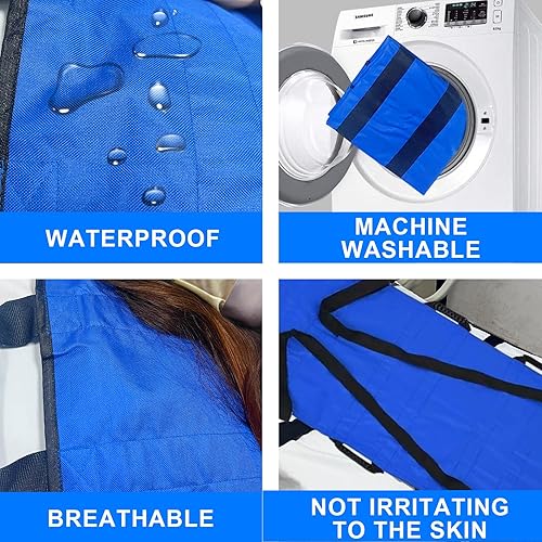 Miniatura 7 de Almohadilla de cama de posicionamiento con asas reforzadas, hoja de transferencia de pacientes hospitalarios, camilla suave para girar y