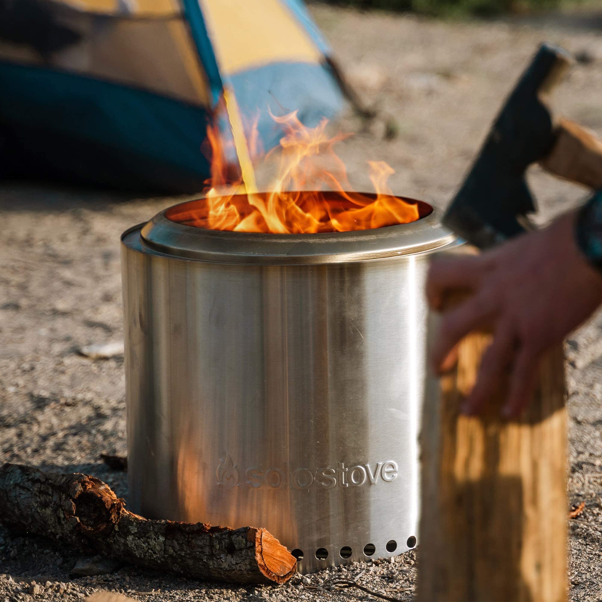 Solo Stove Ranger Stainless Steel Smokeless Fire Pit Camping