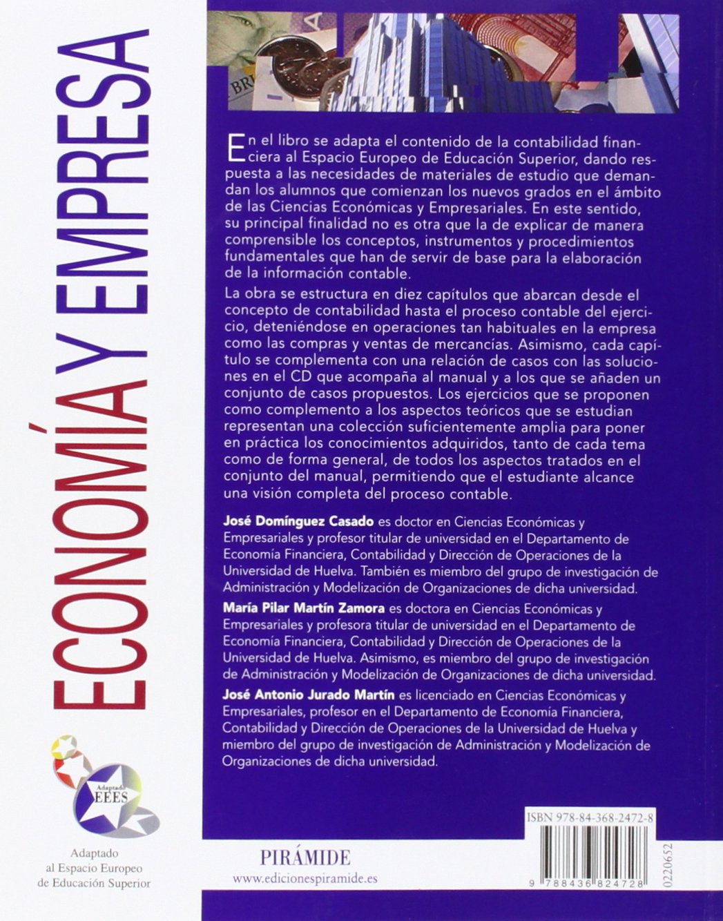 Introducción a la contabilidad financiera I (Economía y Empresa)