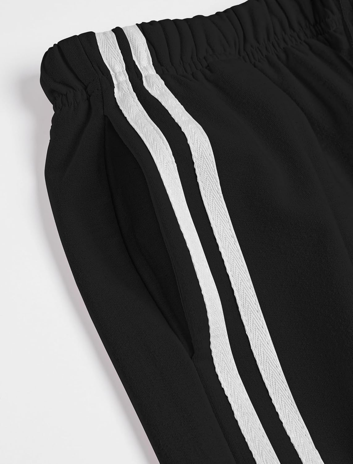 ZAFUL Women's Casual Sweatpants Drawstring Color Block Side Striped Straight Leg Athletic Track Pants with Pockets - Image 5