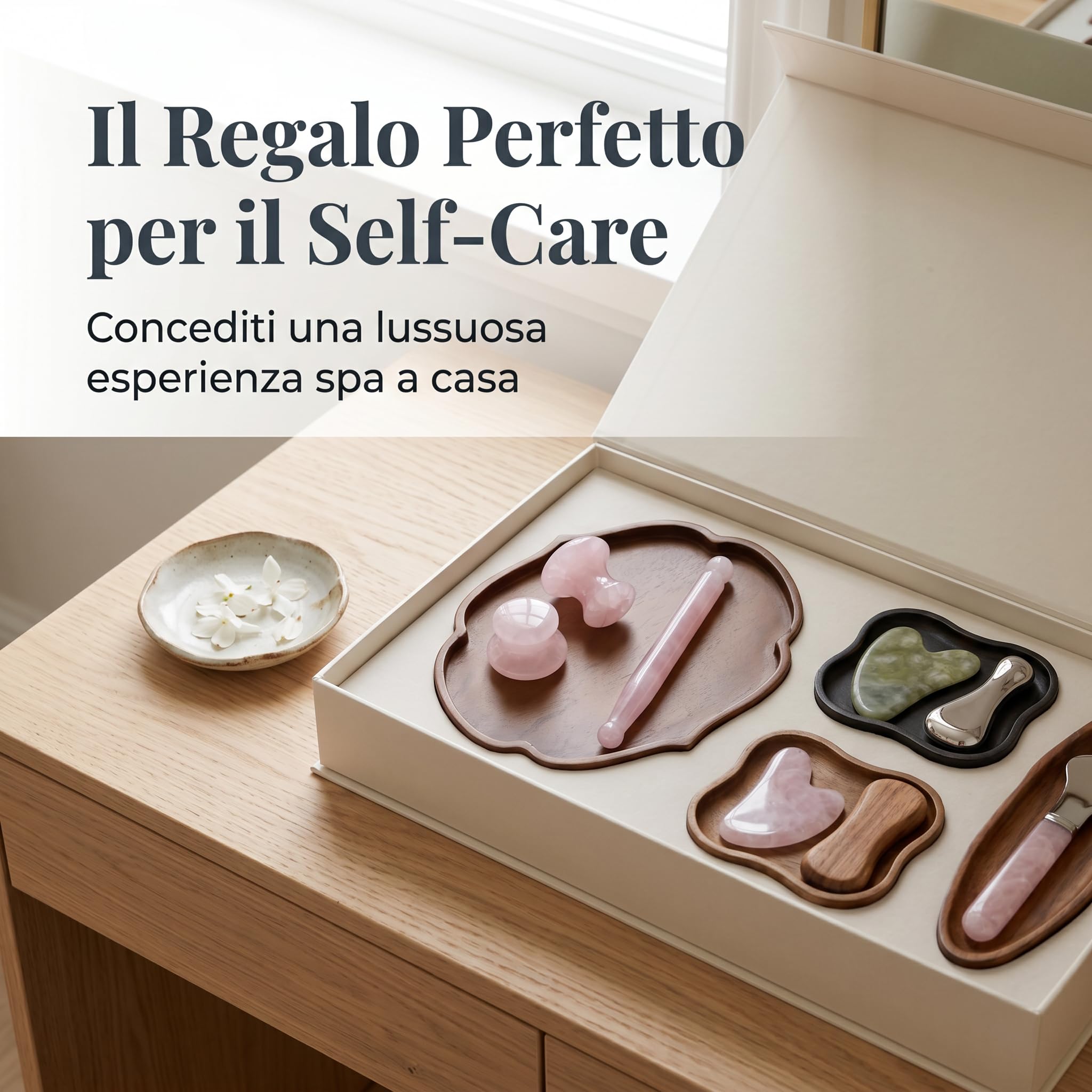 Rose a Set, a Facial Tools Roller, for Women and Men